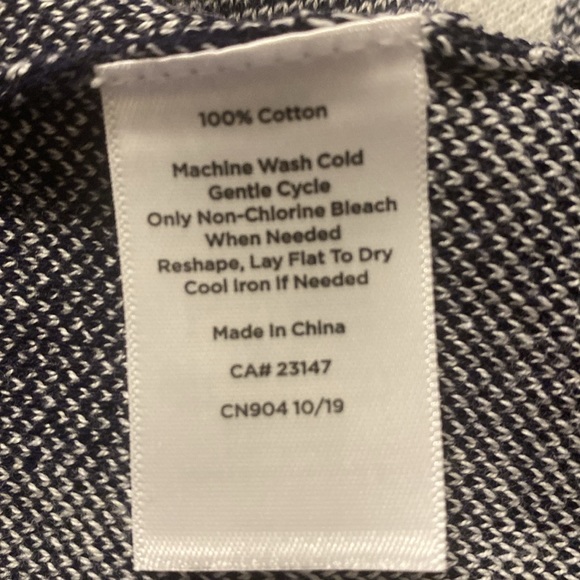 Talbots ladies cotton lightweight woven LS lg check pattern top, Size L - Picture 6 of 6